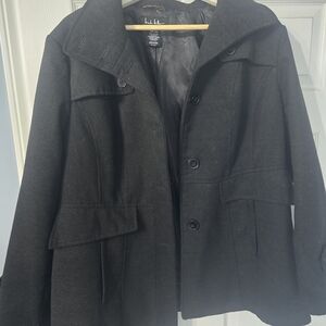 Nicole Miller Black Coat